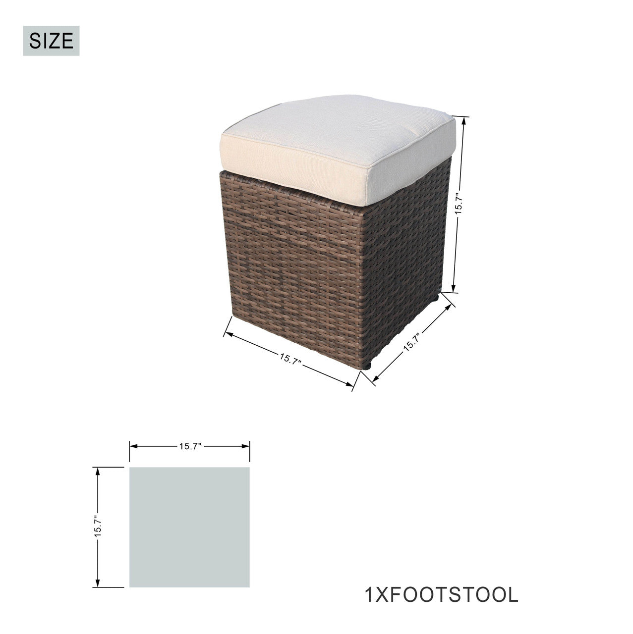 Direct Wicker Elegant Ute Soffgrupp Med Eldstad Bord