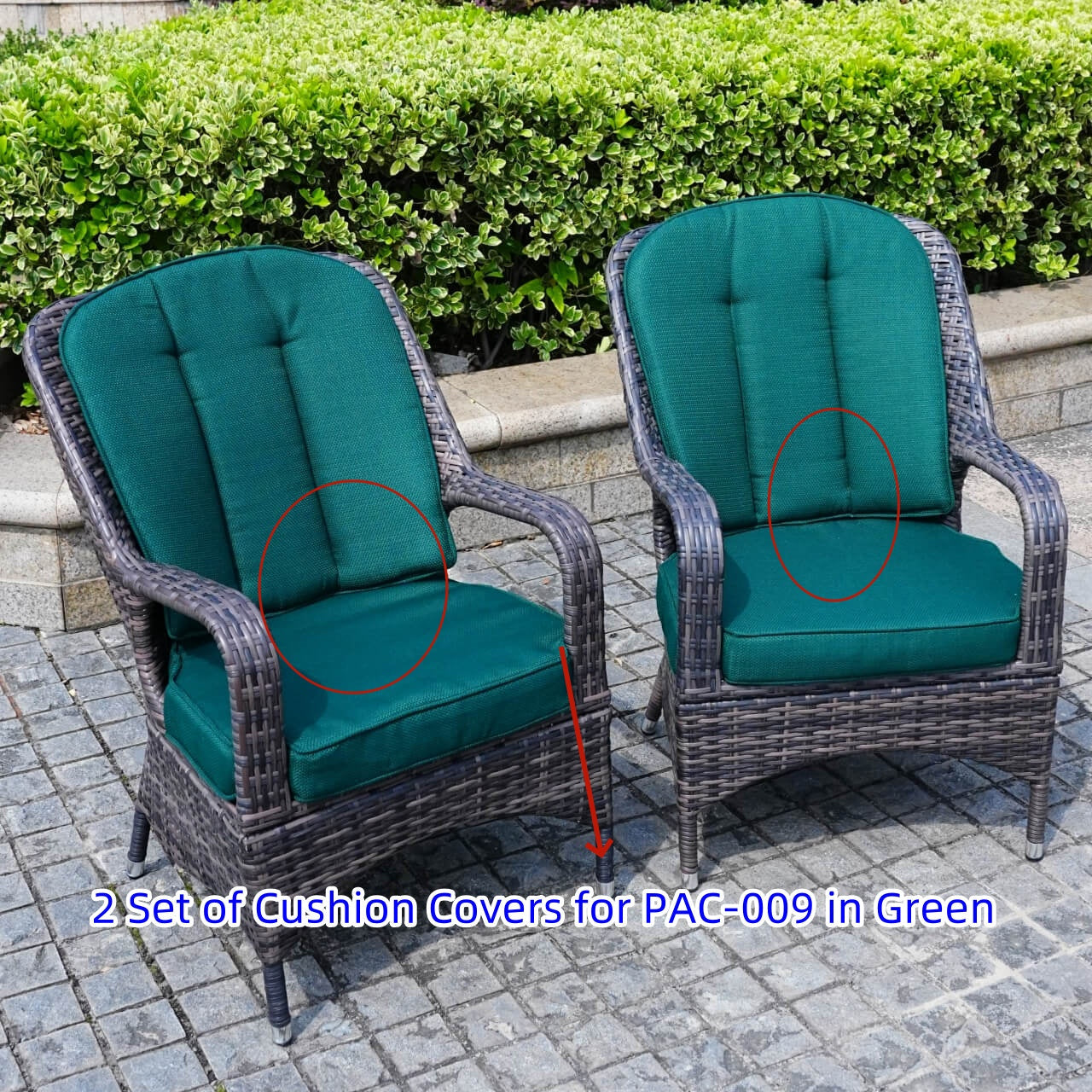 Parma Collection Utomhusmöbler Ersättnings Kuddöverdrag PAC-009