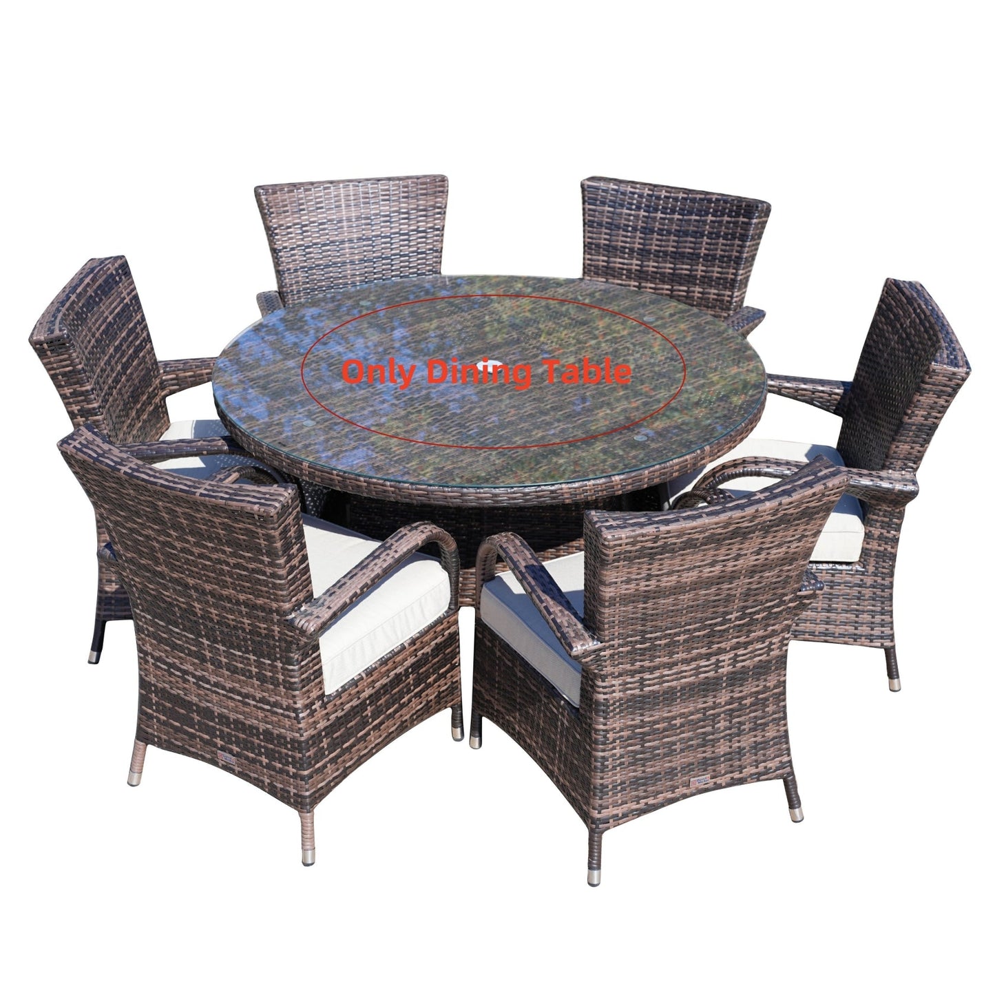 Rund Utomhusmatbord För 6 Personer (PAD-1122-Table)