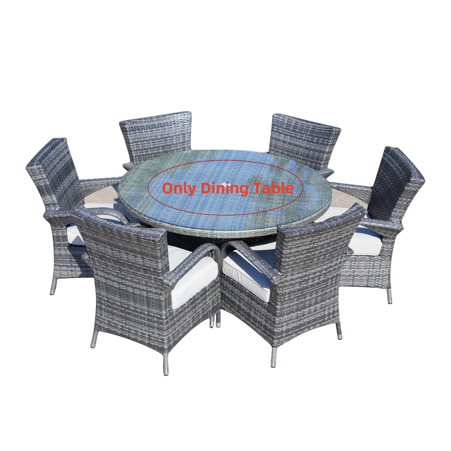 Rund Utomhusmatbord För 6 Personer (PAD-1122-Table)