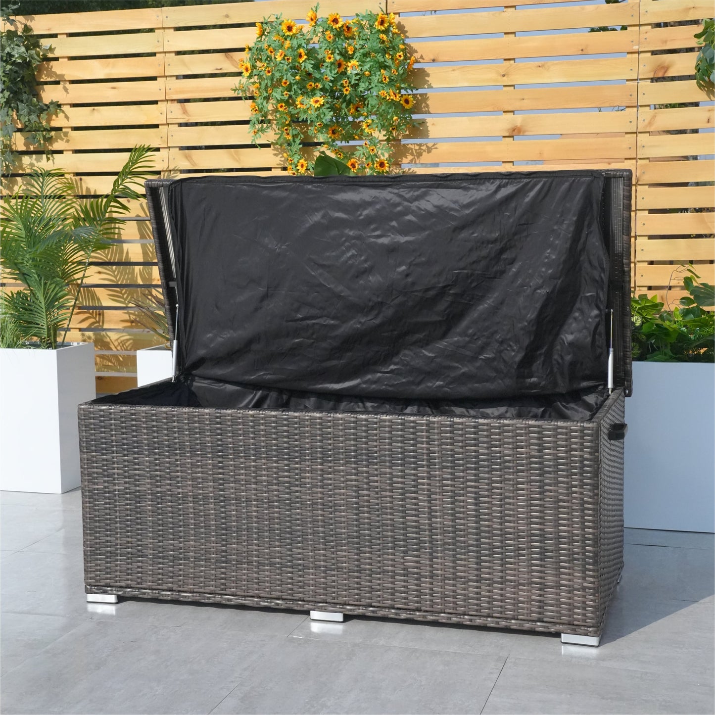 Direct Wicker Kompakt Aluminium Rattan Förvaringsbox Utomhus PA-3256S-I