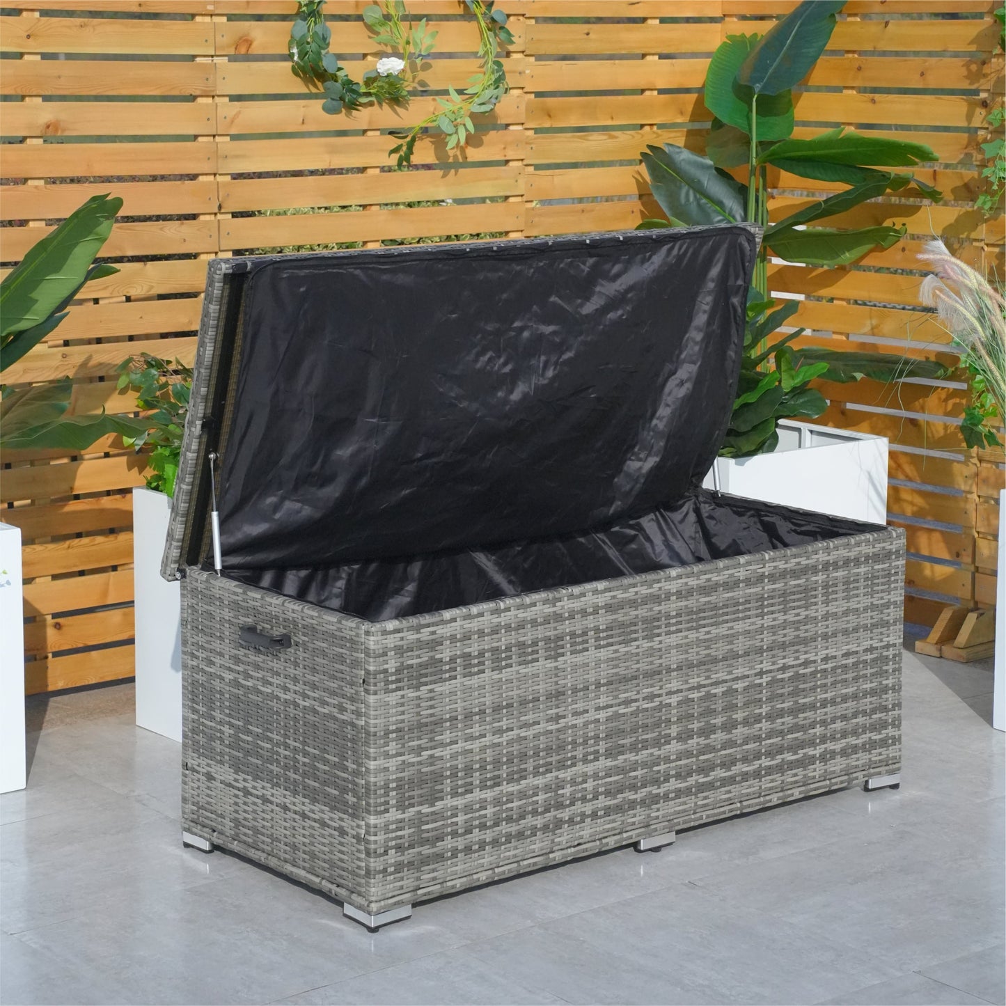 Direct Wicker Kompakt Aluminium Rattan Förvaringsbox Utomhus PA-3256S-I