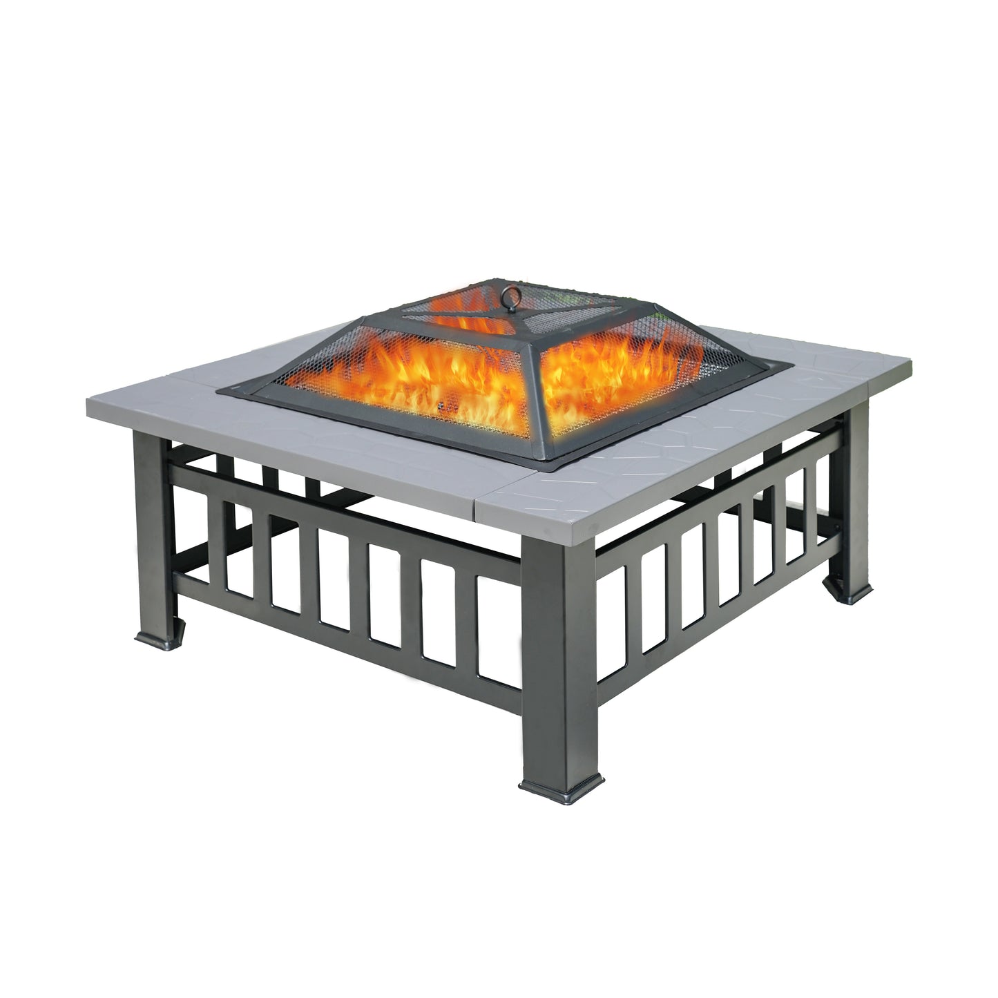Direct Wicker Bärbar Detachabel Eldbassäng Utomhus Grill