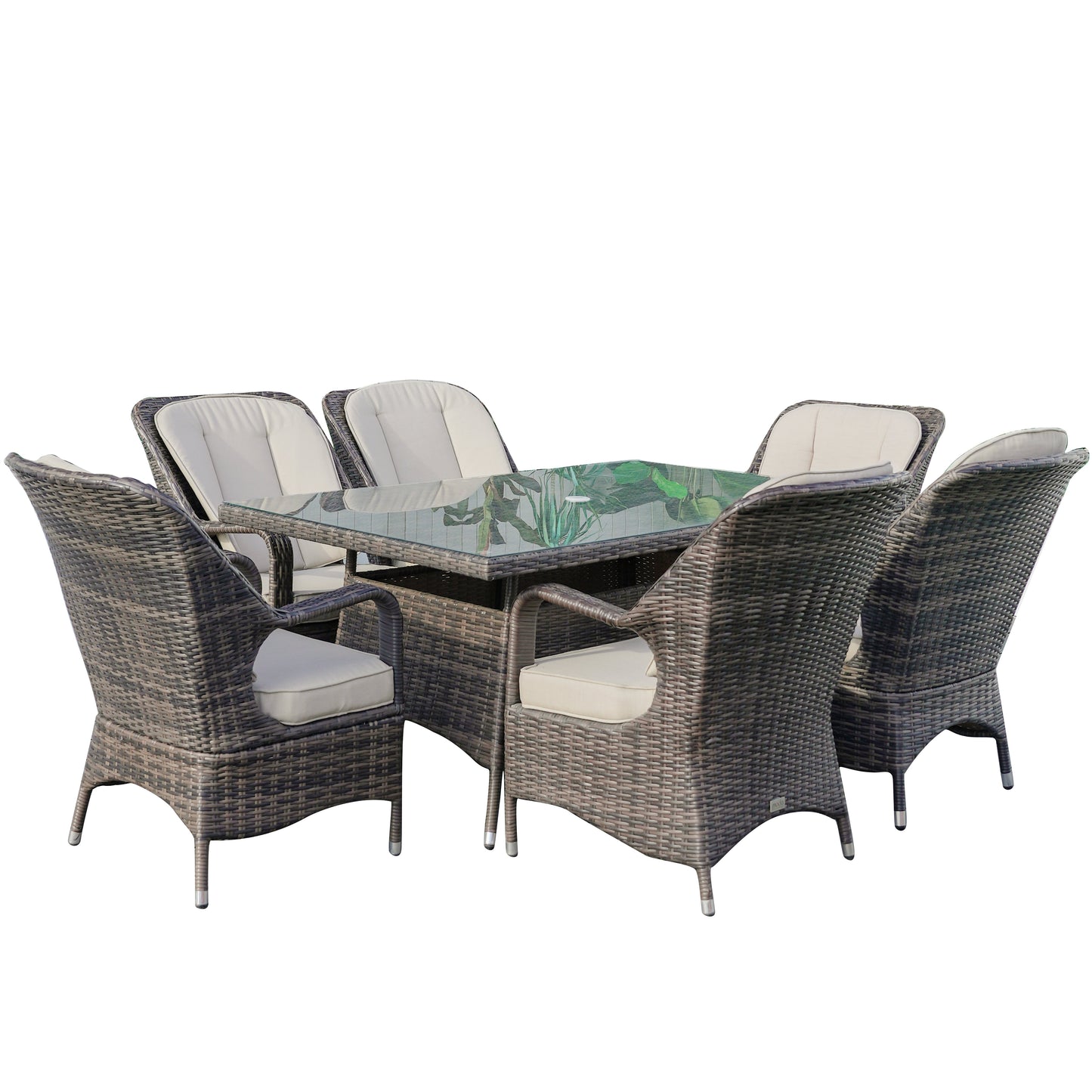 Parma 6-Sits Utomhus Matgrupp - Rektangulärt Bord PAD-1712
