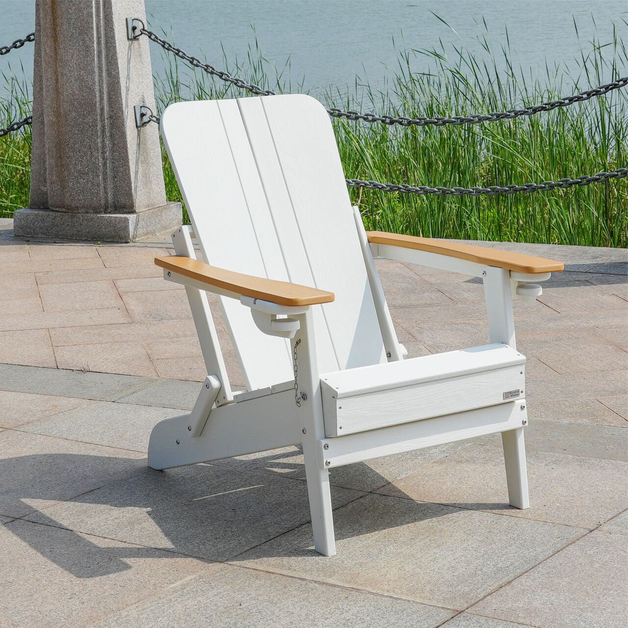HDPE Ark Material Fällbar Flerfärgad Strandstol Grod Stolar