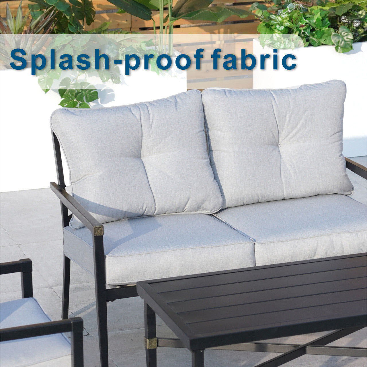 Direct Wicker Aluminum Exposed Tube Module Sofa -Simple, Comfortable, Practical