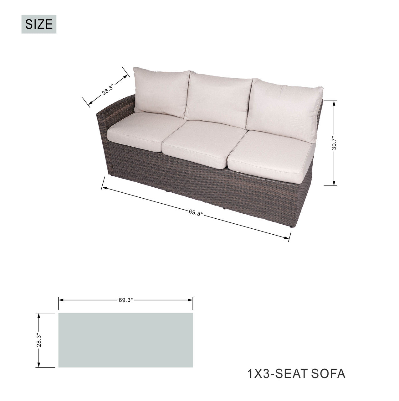 Direct Wicker Elegant Ute Soffgrupp Med Eldstad Bord