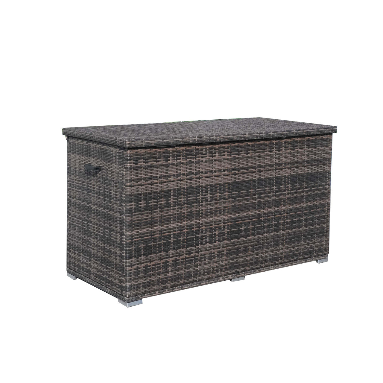 Direct Wicker Sturdy Iron-Framed Wicker Förvaringslåda Brown