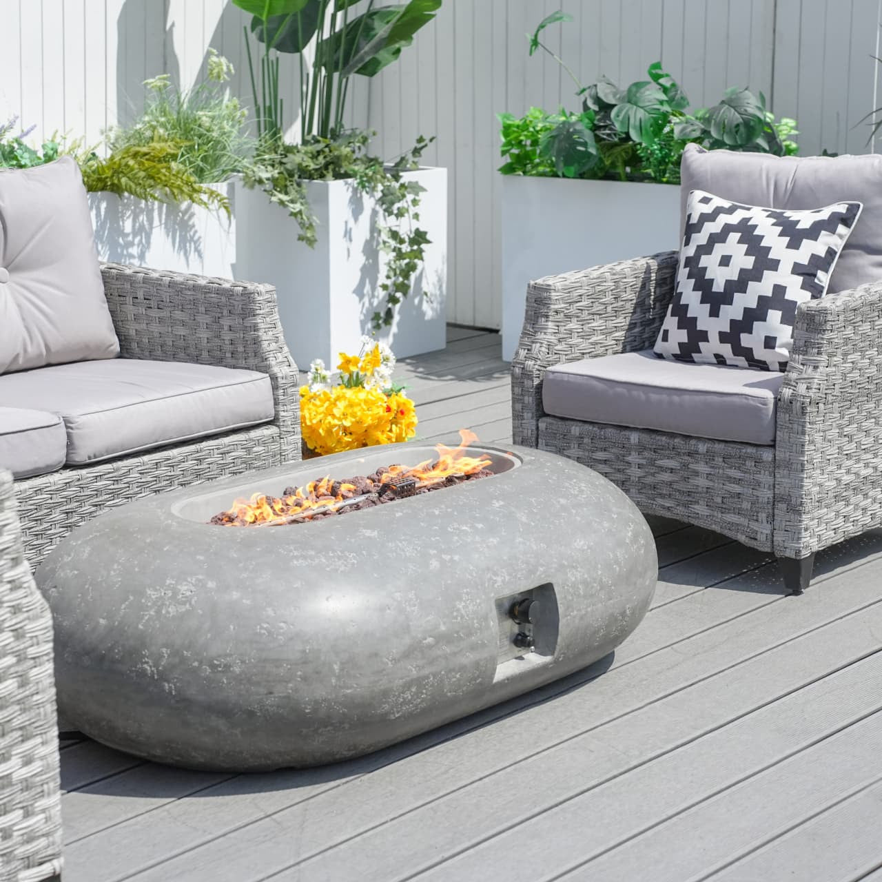 Direct Wicker Warranty & Assembly Fyrpersoners Aluminium Rattan Sofa Set