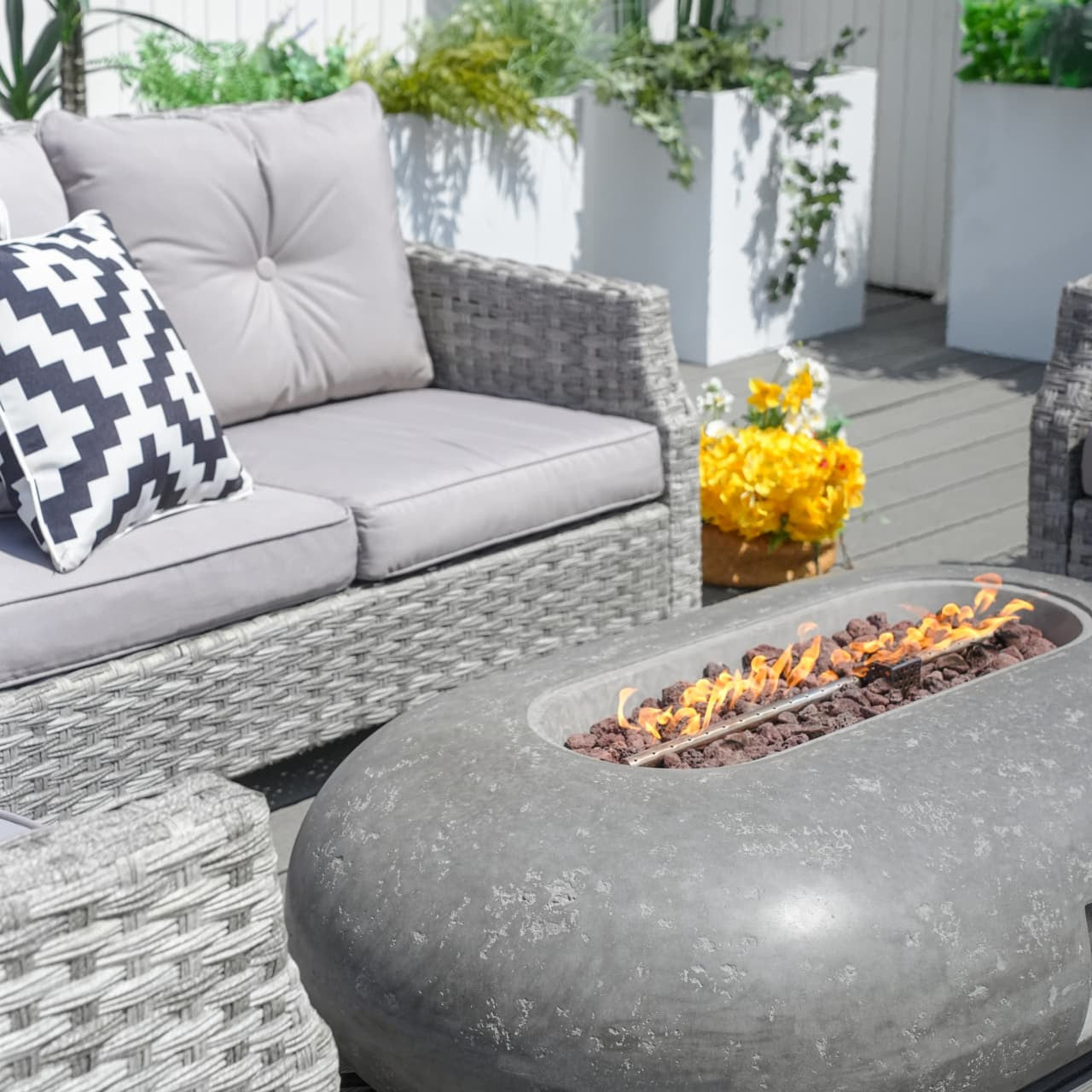 Direct Wicker Warranty & Assembly Fyrpersoners Aluminium Rattan Sofa Set