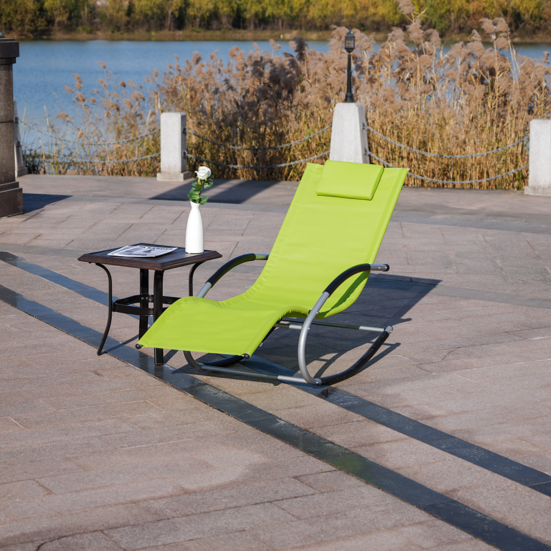 Patio Rocking Chair (PAL-009) För Utomhusbruk Bekväm