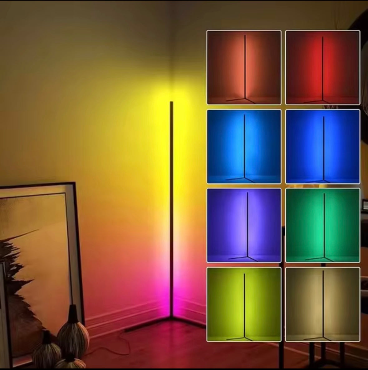 GlowLine – Elegant vertikal hörnlampa