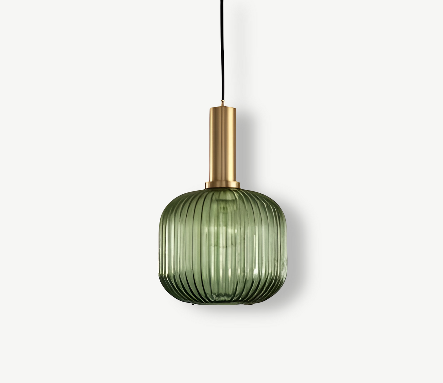 HuedRibbad Taklampa- Randig Ljuskrona i Vintageglas