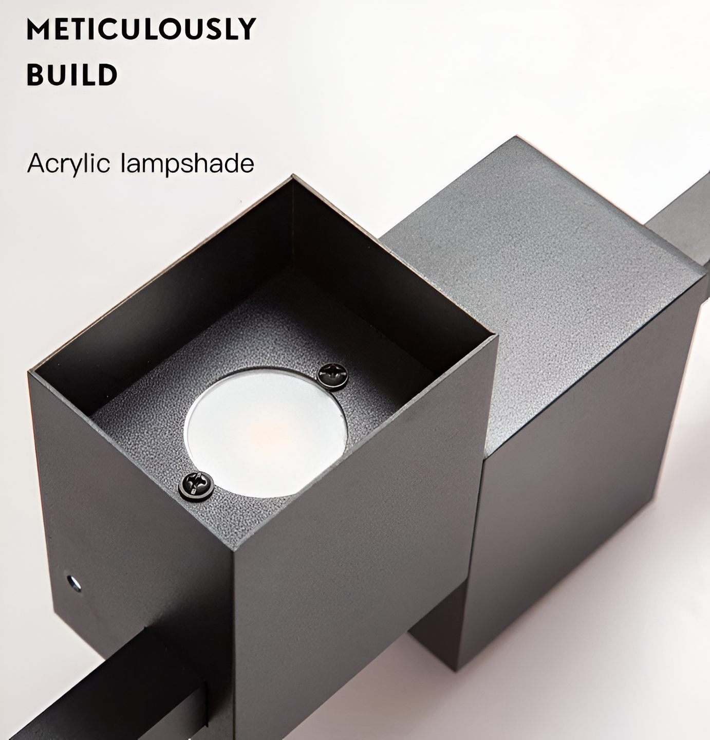 The Line vägglampa - Minimalistisk svart lång LED-vägglampa