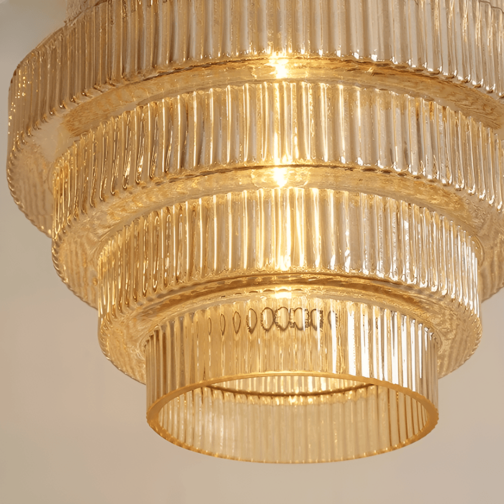 Curve - Arkaisk Ljuskrona med Trappstegsformad Design