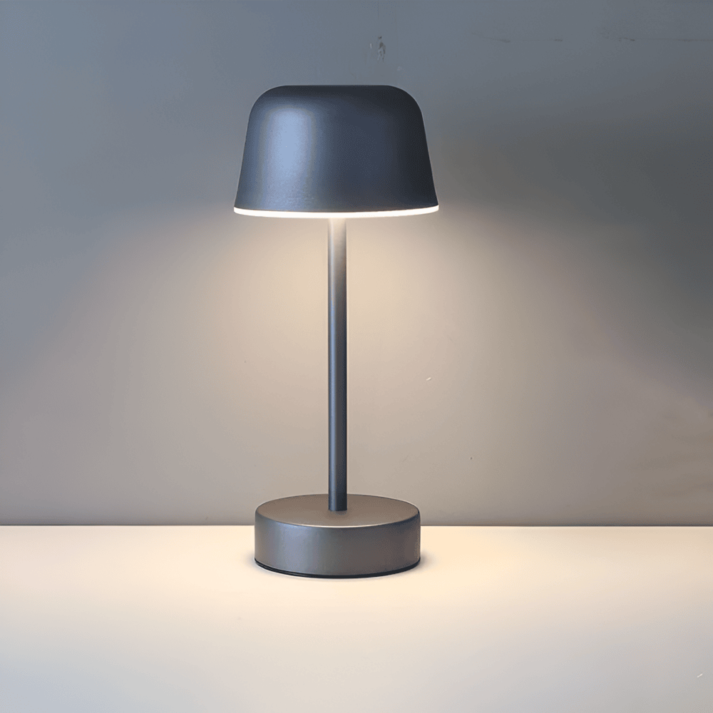 Färgglad LED-bordslampa i retrodesign, trådlös, USB