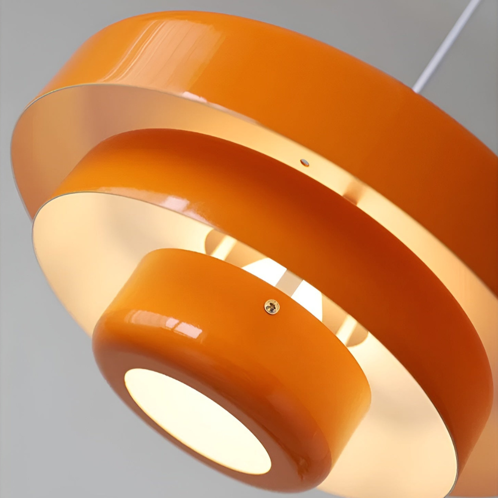 LUNARO - Orangefärgad vintage taklampa för taket