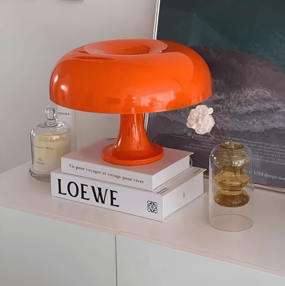 Vintage Sunrise - Vintageinspirerad LED-Bordslampa Med Svamp