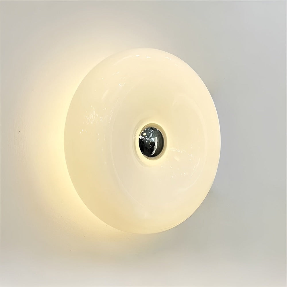 Orange Munklampa - Nordisk Munklampa i Glas - Vägglampa och Bordslampa