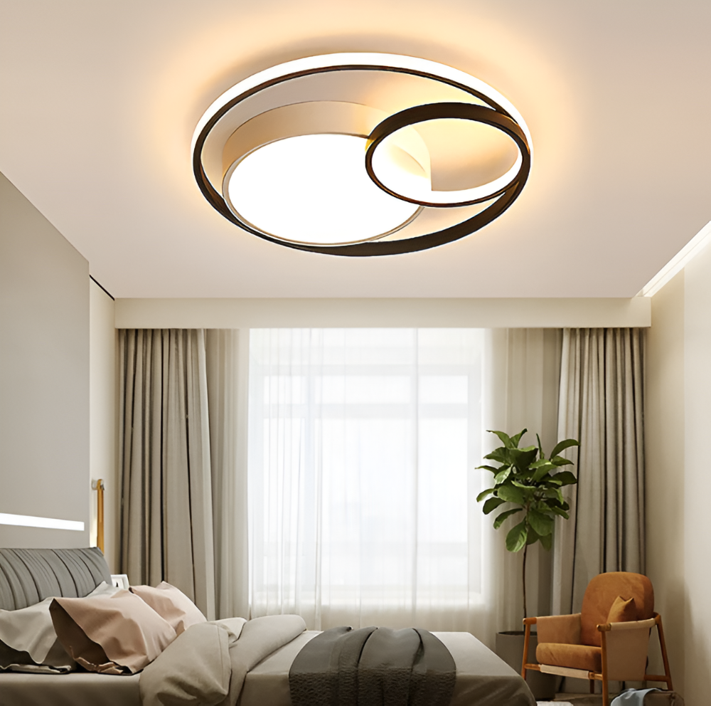 TriCircula Taklampa - Modern Rund Dimbar LED Taklampa