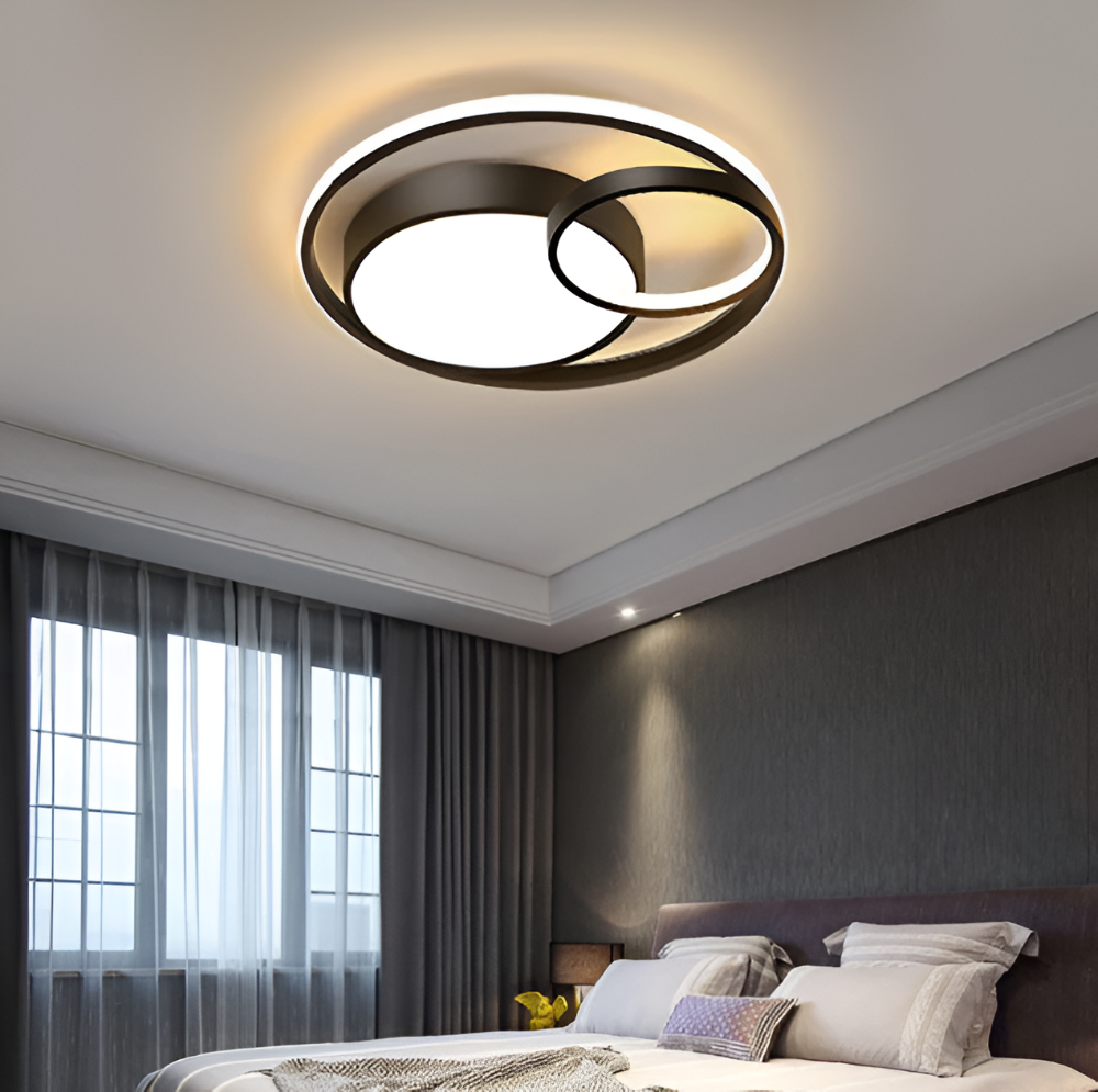 TriCircula Taklampa - Modern Rund Dimbar LED Taklampa