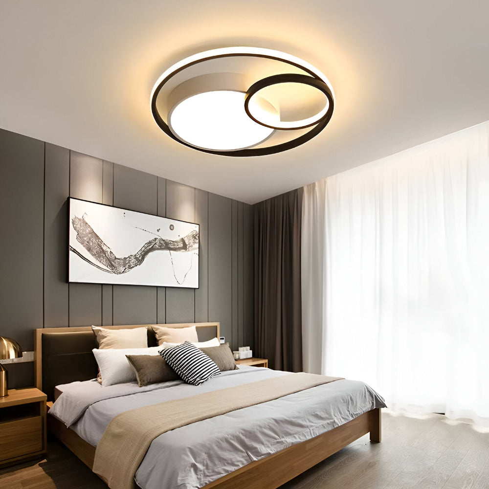 TriCircula Taklampa - Modern Rund Dimbar LED Taklampa