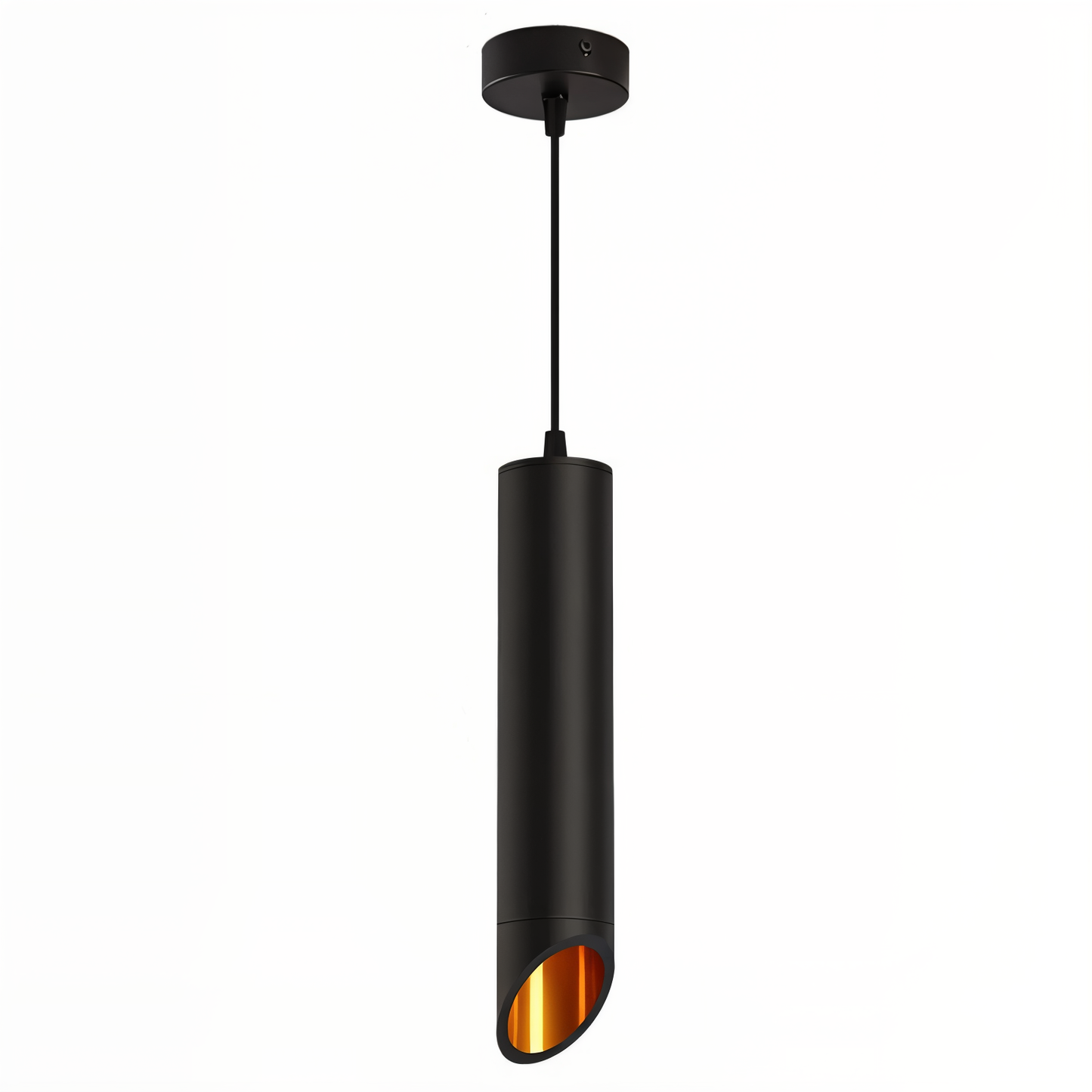 Uniqlux Tube Taklampa - Modern LED-Pendellampa i Svart/Vit Aluminium