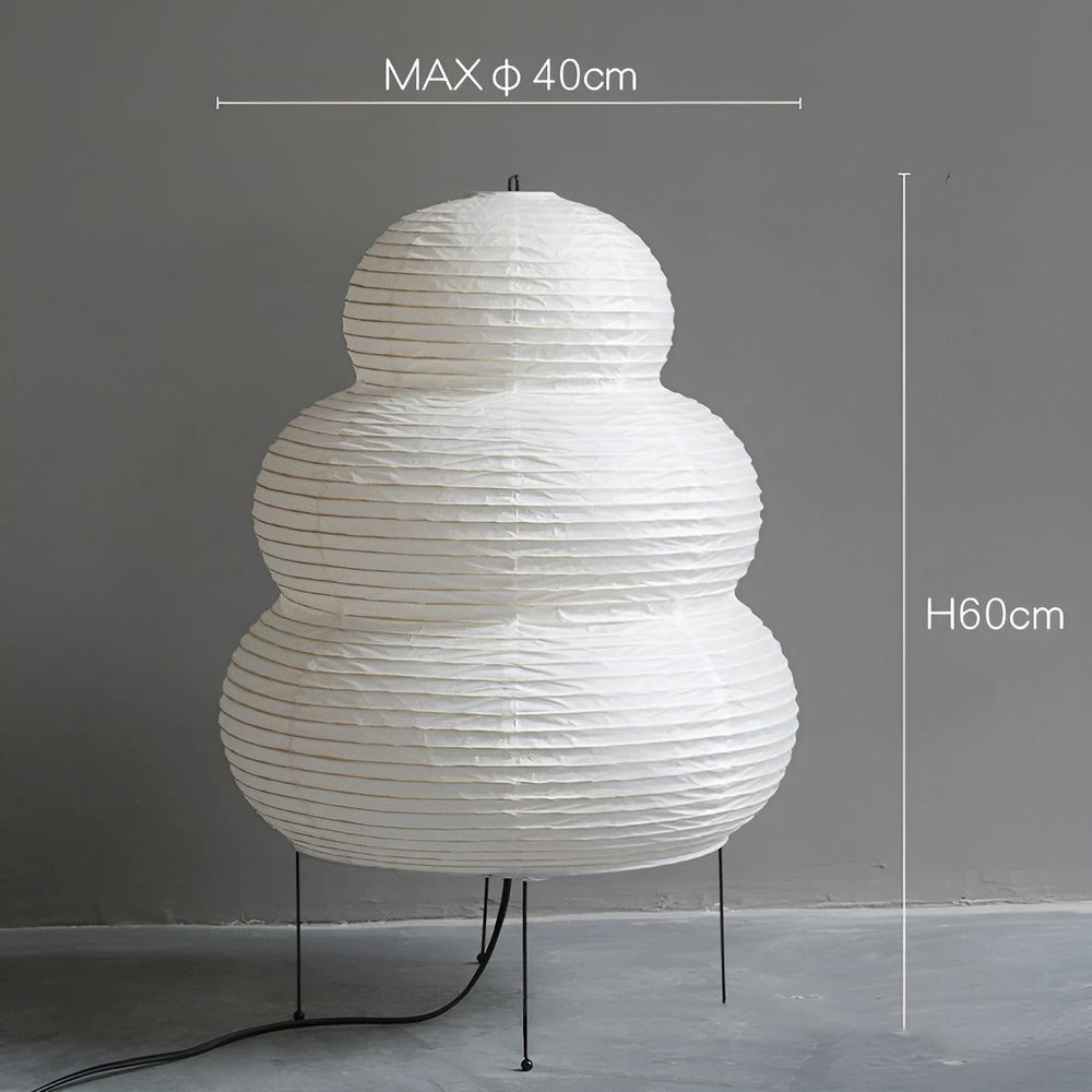 Zen Glow - Japaninspirerad Golvlampa Tillverkad av Rispapper