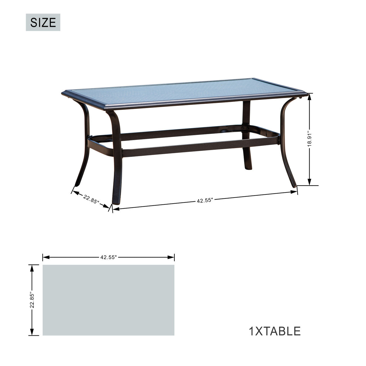 Exquisite Coffee Table – Elegant och Praktisk PAS-2020-Table-BK