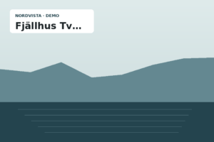 Nordvista demonstration image for Fjällhus Tvärblick. Replace via the Media Library.