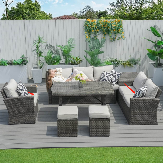 Santiago Utomhusmöbler Ersättningskuddar Set (PAS-1403B-Cushions)
