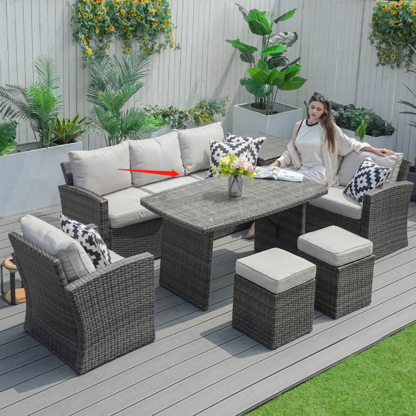 Santiago Utomhusmöbler Ersättningskuddar Set (PAS-1403B-Cushions)