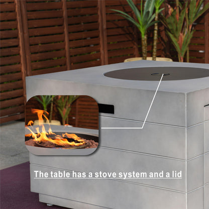 Direct Wicker 7-Piece Outdoor Fire Pit Sofa Set with Hand-Woven Rattan