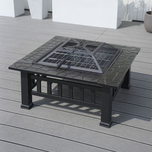 Direct Wicker Bärbar Detachabel Eldbassäng Utomhus Grill