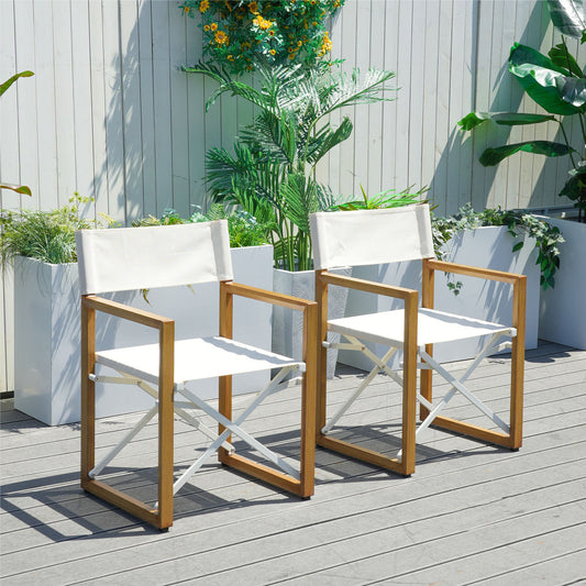 Fällbara Regissörsstolar Set Om 2 (PAC-2508)