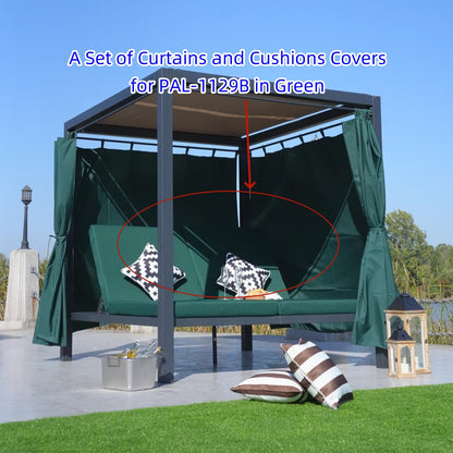 Direct Wicker 2-Person Outdoor Patio Sunbed Daybed (PAL-1129B)