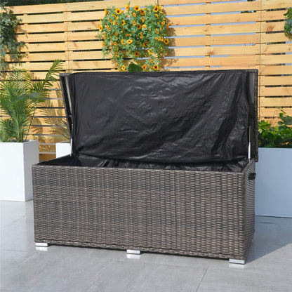 Direkt Wicker Medium Iron Rattan Förvaringsbox - Stilren och Hållbar Förvaringslösning PA-3256M
