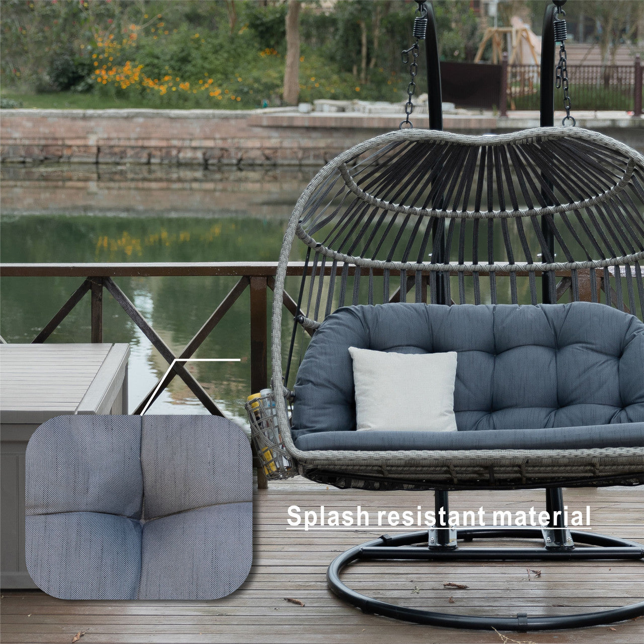 Direct Wicker High-end Bekväm Dubbel Hängande Korg