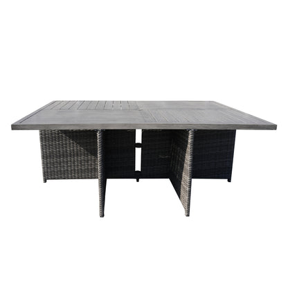 6-Sits Rektangulärt Utomhusmatbord (PAD-3234-Table)