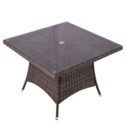 4-Sits Kub Utomhus Matbord (PAD-1710-Table) Ideal För Terrasser
