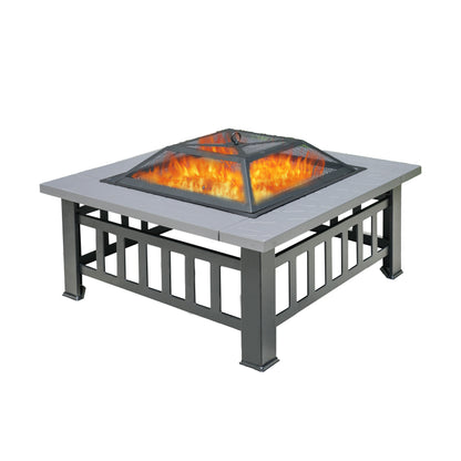 Direct Wicker Bärbar Detachabel Eldbassäng Utomhus Grill
