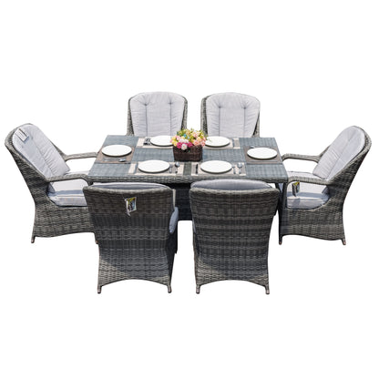 Parma 6-Sits Utomhus Matgrupp - Rektangulärt Bord PAD-1712