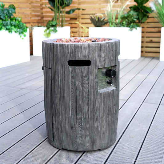 Direct Wicker Vertikal Träådringseffekt Värmare PAG-2351
