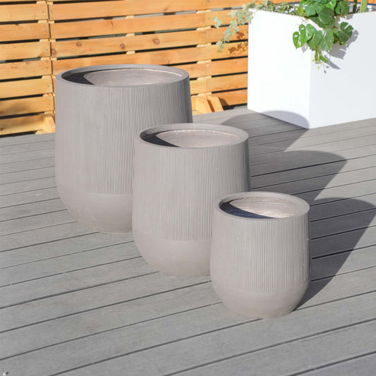 Oregelbunden Form Tre Kombinations Terrakotta Färg Blumentopf