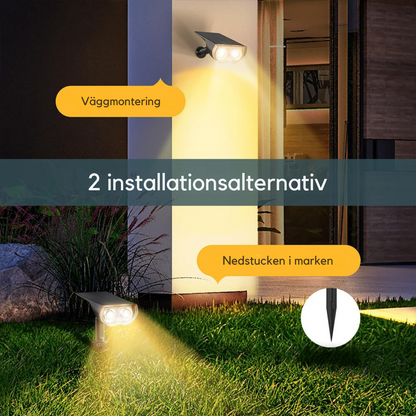 SunBeam – 2-i-1 utomhus solcellslampa