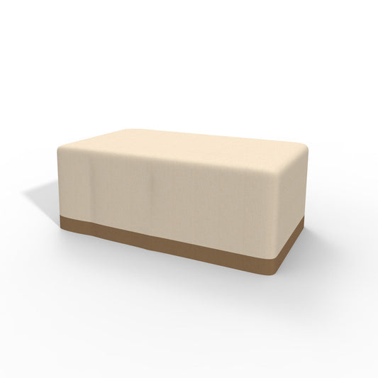 Direkt Wicker Utomhus Beige Regnskydd För PAG-1106 Fyrkantig Eldstad Bord