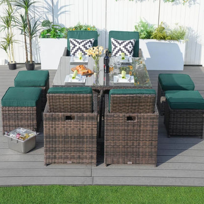 Direkt Wicker Kuddöverdrag För Patioset PAD-3233B-Cover