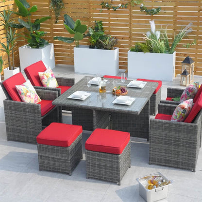 Direkt Wicker Kuddöverdrag För Patioset PAD-3233B-Cover