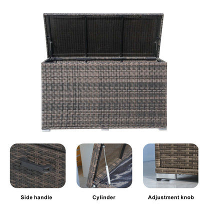 Direct Wicker Sturdy Iron-Framed Wicker Förvaringslåda Brown