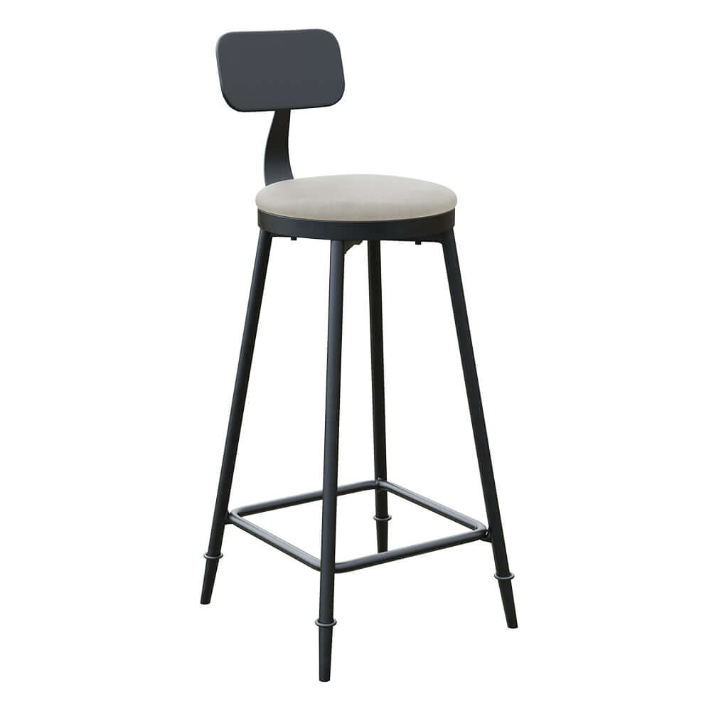 7 Delar Industriell Metall Utomhus Patio Bar Matset med Bord och Stolar